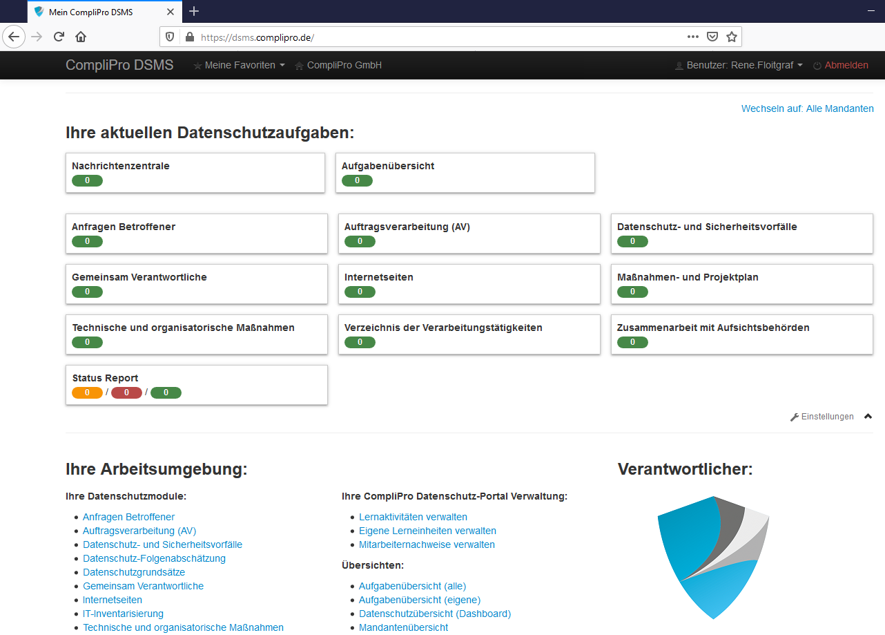 Das Datenschutz-Managementsystem zieht um!